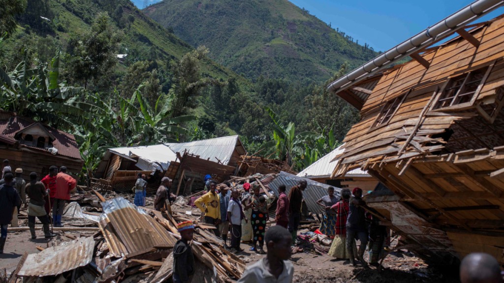 非洲民主剛果土石流已釀成逾200人死亡。(路透社)