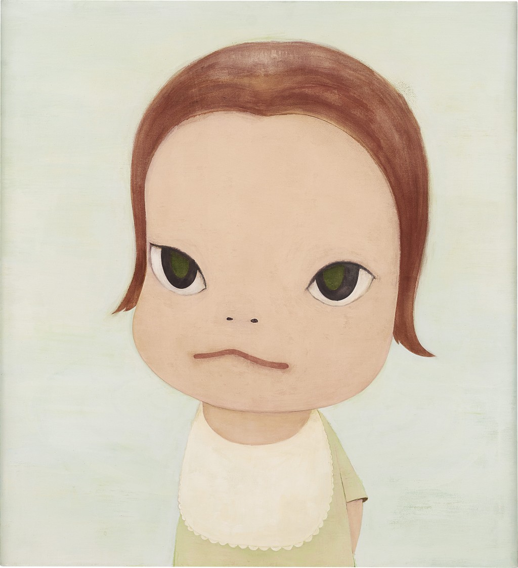 1999年創作的《嬰兒藍》,此作品的首次亮相是在紐約Marianne Boesky畫廊舉辦的奈良美智作品展。 1999年創作的《嬰兒藍》,此作品的首次亮相是在紐約Marianne Boesky畫廊舉辦的奈良美智作品展。