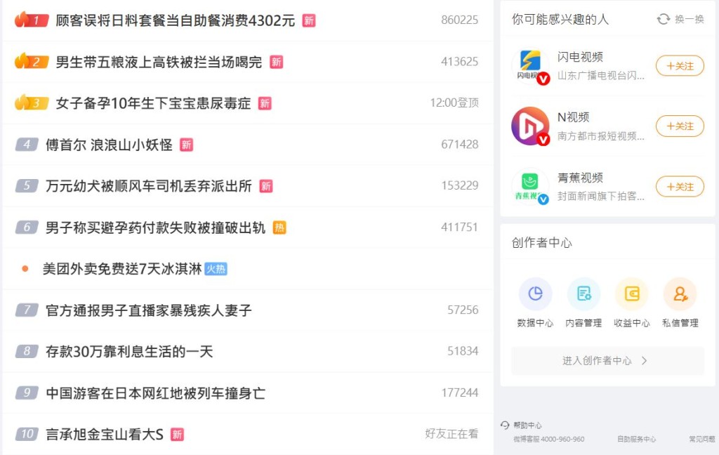 事件成為熱搜。網圖