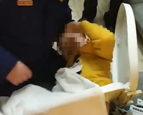 6歲男童如廁臀部被卡進馬桶。（網圖）