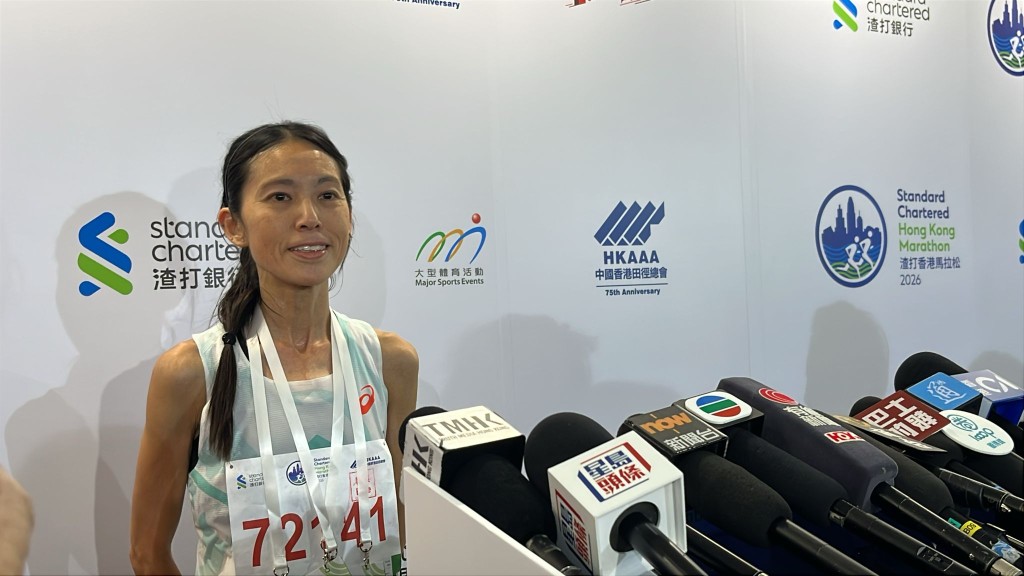 施文麗表示致勝原因全賴輕鬆嘅心情。徐嘉華攝