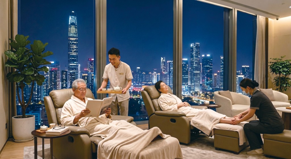 除了睇牙與體檢,主打養生水療的中心亦是港人北上放鬆身心的熱門去處。 除了睇牙與體檢,主打養生水療的中心亦是港人北上放鬆身心的熱門去處。