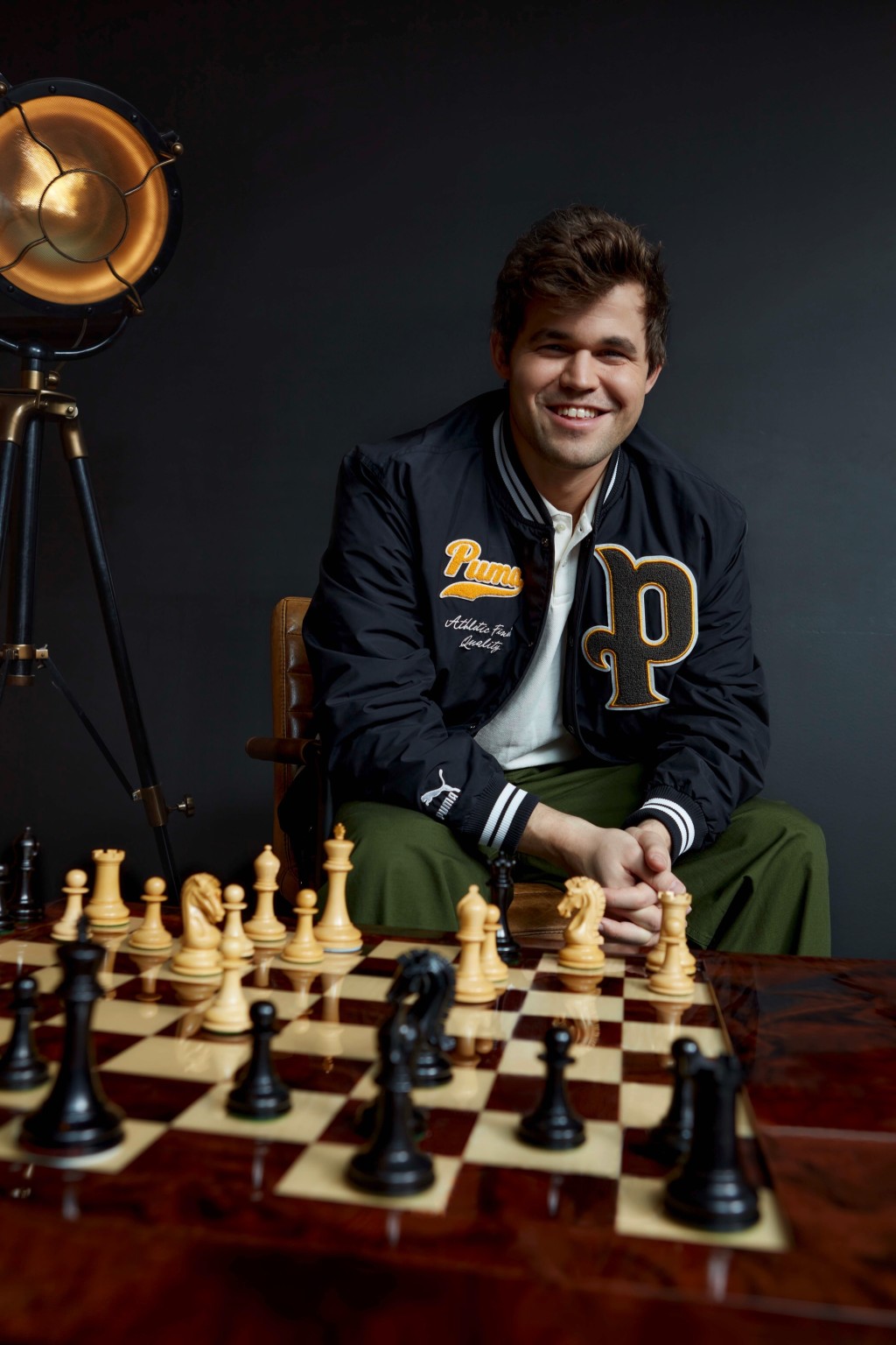 31歲國際象棋五屆世界冠軍卡爾森（Magnus Carlsen）