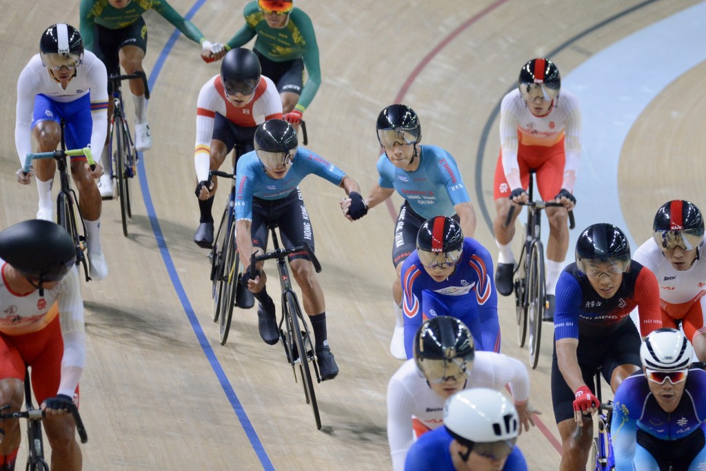 全運會場地自行車賽事在香港單車館舉行。 全運會場地自行車賽事在香港單車館舉行。