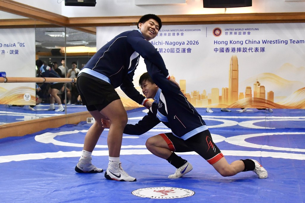 今屆亞運是香港歷史性首次有代表出戰自由式摔跤賽事。楊駿堯攝