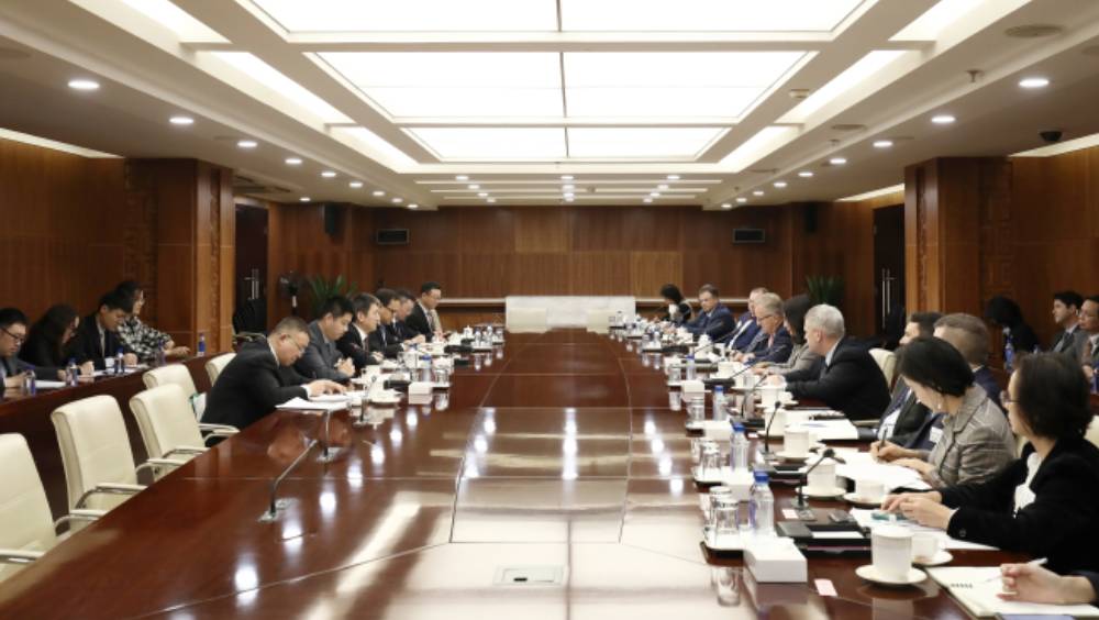 李成鋼在京會見美國農產品貿易代表團。 商務部官網