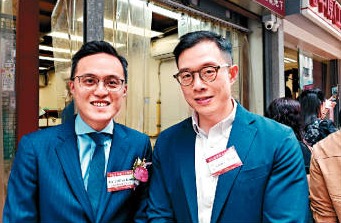永義國際甘明晉（左）表示，ONE TWO ONE工廈暫租出約2.4萬方呎樓面。