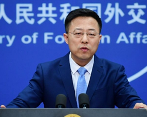 外交部發言人趙立堅。 資料圖片