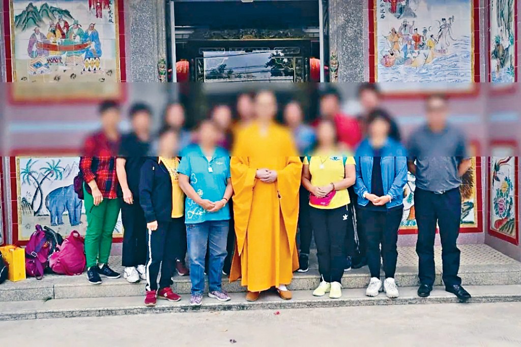 李某被捕前在廣東揭陽一寺廟中當主持。