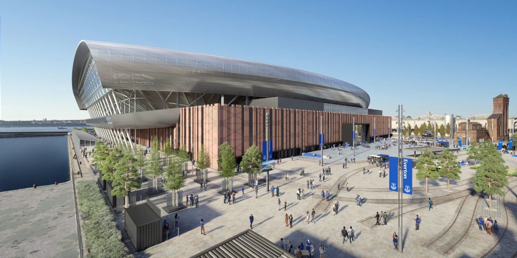 愛華頓的新球場將有五萬二千八百八十八個座位。網上圖片