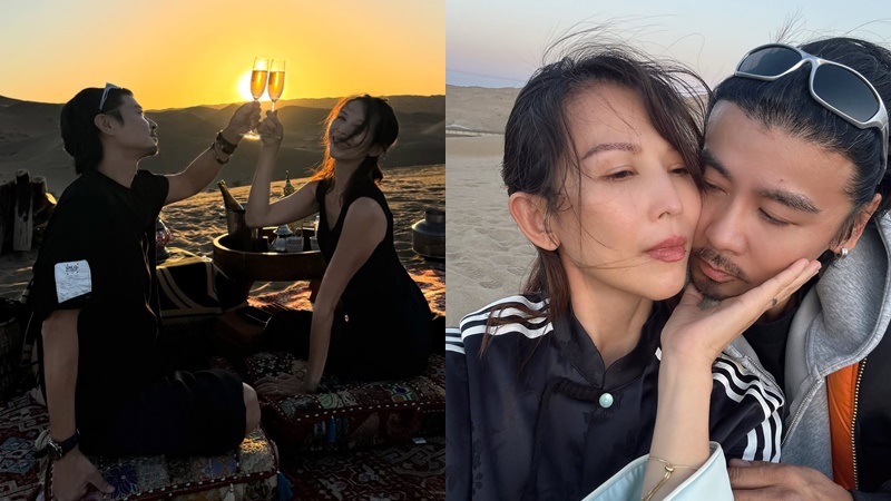 蔡少芬53歲生日長文多謝老公：流下幸福眼淚  張晉沙漠攬老婆睇夕陽  去年險死Ada爭啲做寡婦