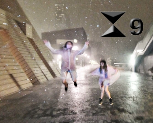 9號風球下的尖沙嘴。