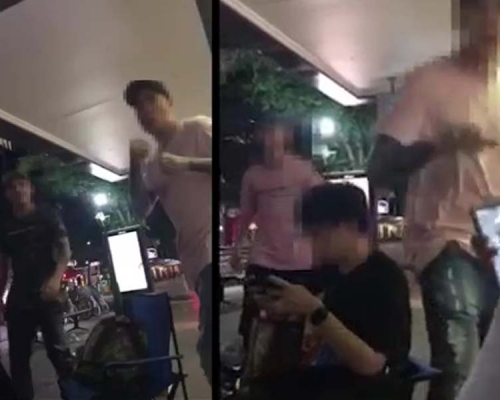 中國留學生澳洲街頭遭白人青年辱罵打傷。(網圖)