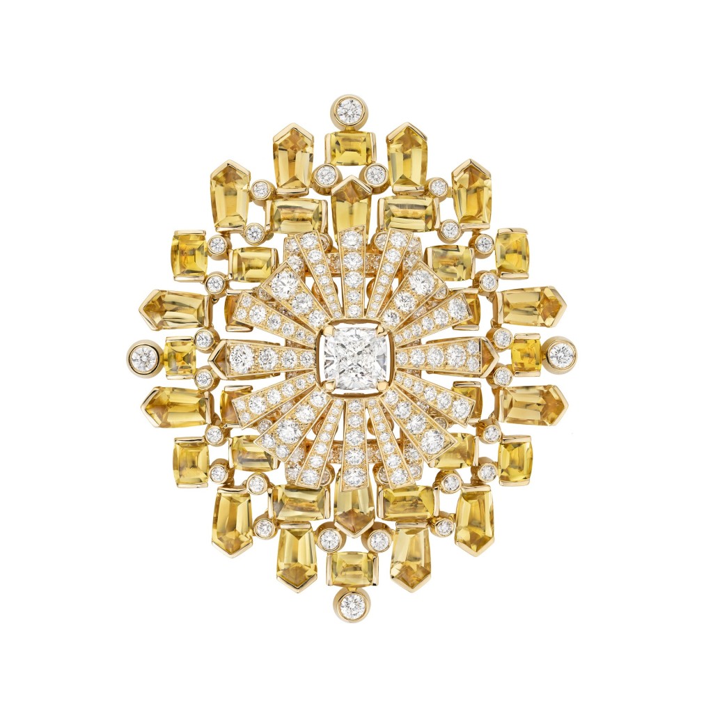 Tweed Byzance黄金、钻石及绿柱石胸针。