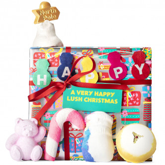 歡欣聖誕禮盒/$450，內裡印有以Lokta 紙製作而成的節慶插畫，可以製作手指玩偶、聖誕彩旗及家庭遊戲。