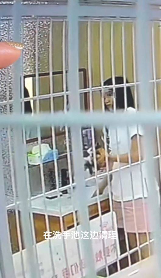 涉事女子聲稱心情不好才虐貓。抖音 涉事女子聲稱心情不好才虐貓。抖音