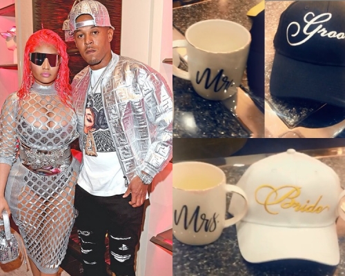 Nicki Minaj公布已跟男友Kenneth Petty拉埋天窗。ig