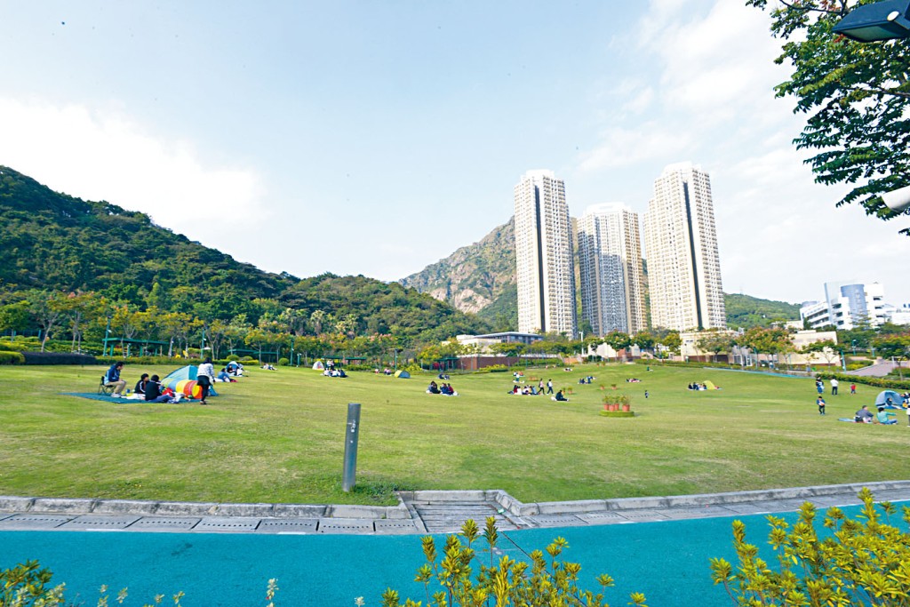 佐敦谷公園大草坪一向是親子好地方。