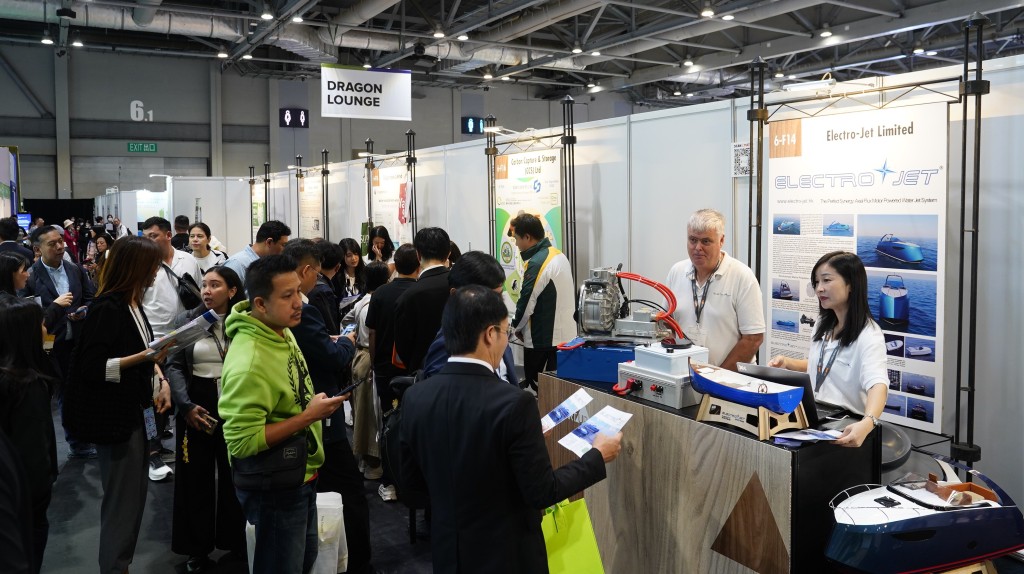 業界新血亦不容忽視，學研機構與初創帶來創新綠色方案。貿發局圖片