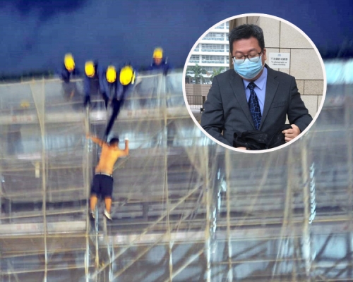 警方代表大律師熊健民(小圖)指出,若以政治立場向警方冠以「莫須有」罪名並不公平。 王永欣攝及資料圖片