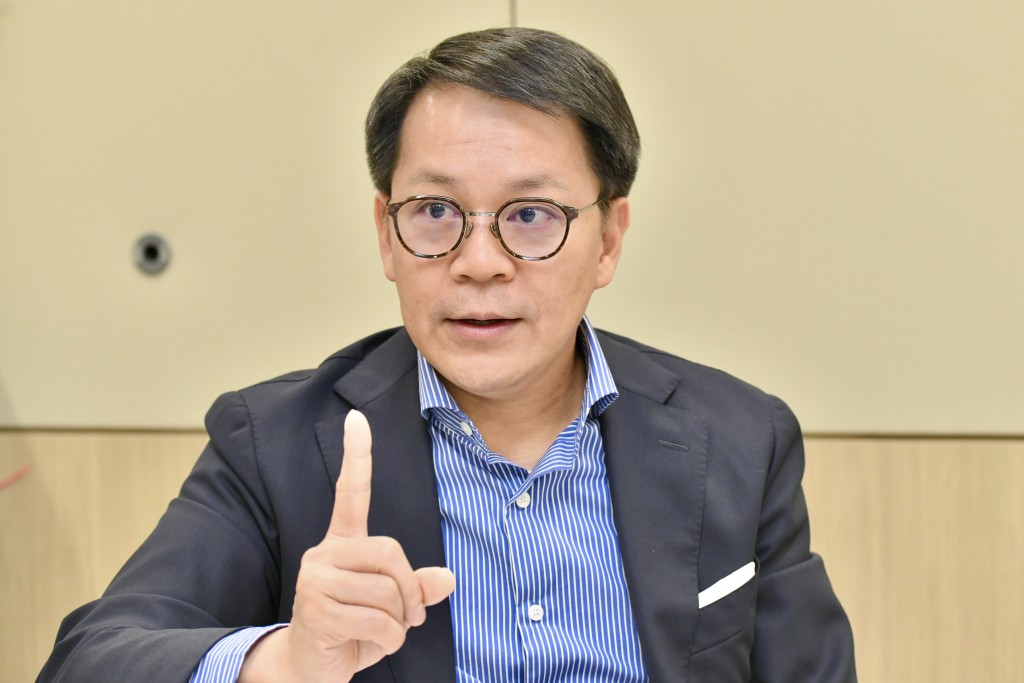 民建聯主席陳克勤。盧江球攝 民建聯主席陳克勤。盧江球攝