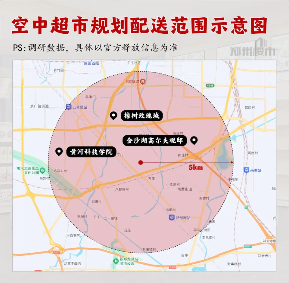 萬物可聯空中超市的無人機配送範圍。鄭州樓市 萬物可聯空中超市的無人機配送範圍。鄭州樓市