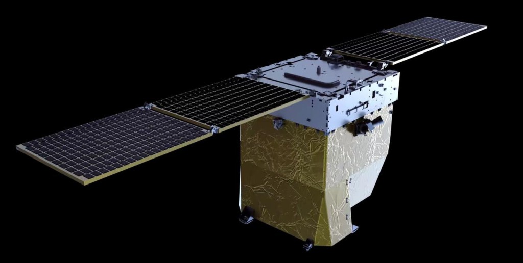 首顆由本港大學主導研發,香港科技大學的「雄彬一號」多光譜光學衛星2023年8月順利升空至今已3年。受訪單位提供 首顆由本港大學主導研發,香港科技大學的「雄彬一號」多光譜光學衛星2023年8月順利升空至今已3年。受訪單位提供