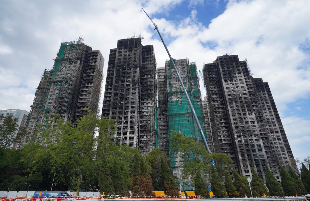 大埔宏福苑進行大維修時發生火災慘劇。資料圖片