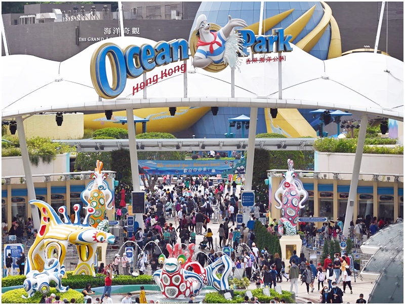 海洋公園連日人頭湧湧。資料圖片