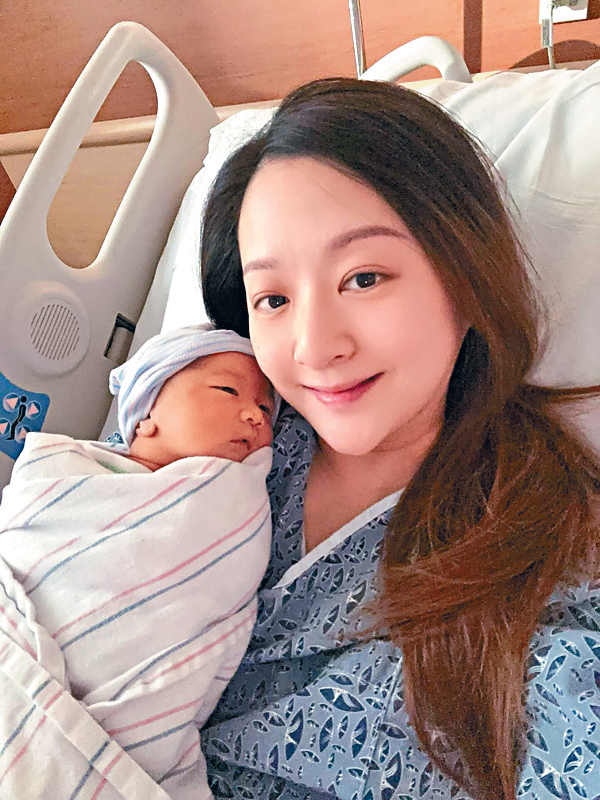 經歷艱辛人工受孕的戴夢夢，終於喜誕B女。