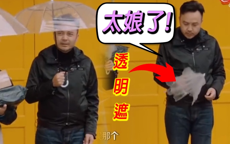 汪涵話寧願淋雨,都唔想拎呢啲咁女人嘅遮。