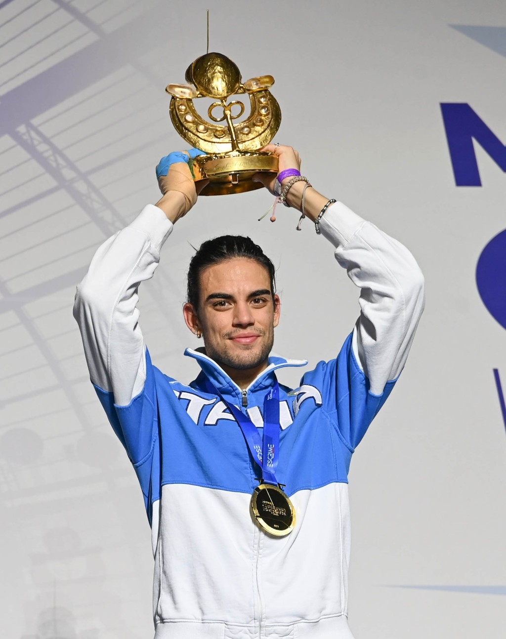 23年世錦賽男花冠軍，意大利劍手馬里尼。  國際劍聯圖片