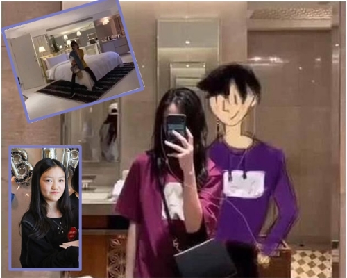 李嫣係微博就上載了多張在酒店房內的自拍相。網圖