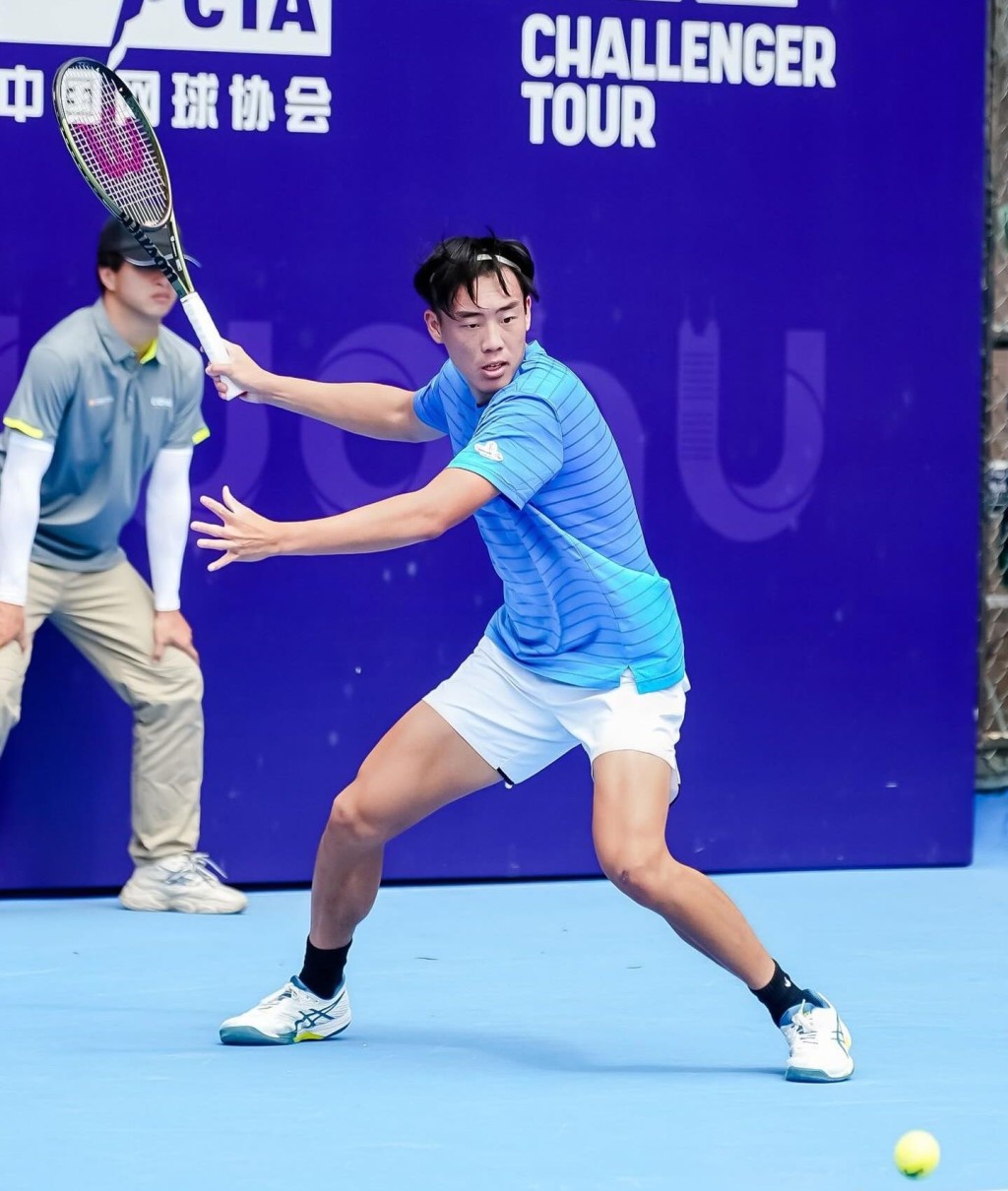 黃澤林打入ATP 深圳網球挑戰賽決賽。facebook圖片