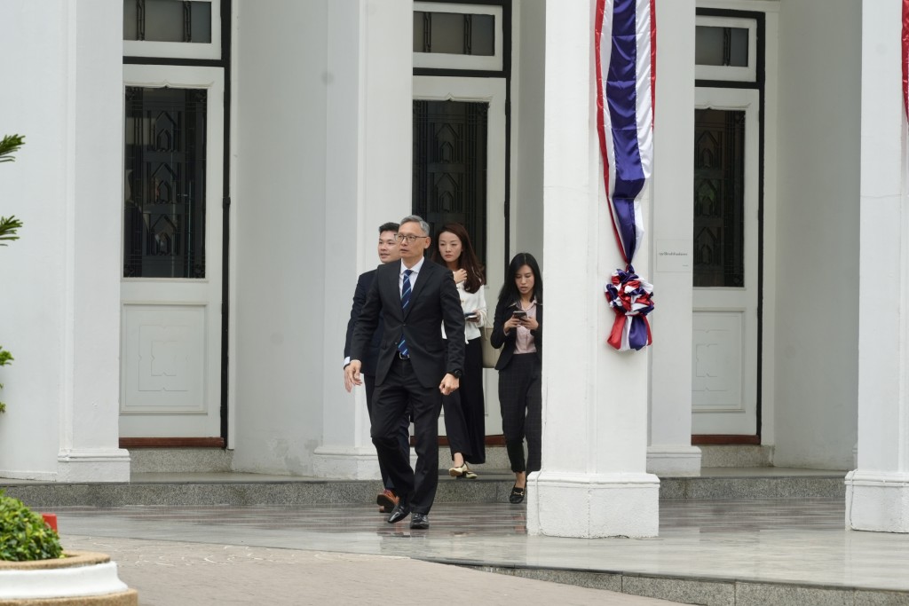 小組上午拜訪泰國皇家警察總部。劉駿軒攝