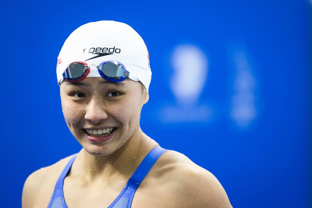 李芯瑤先在女子50米自由泳奪金。港協暨奧委會圖片