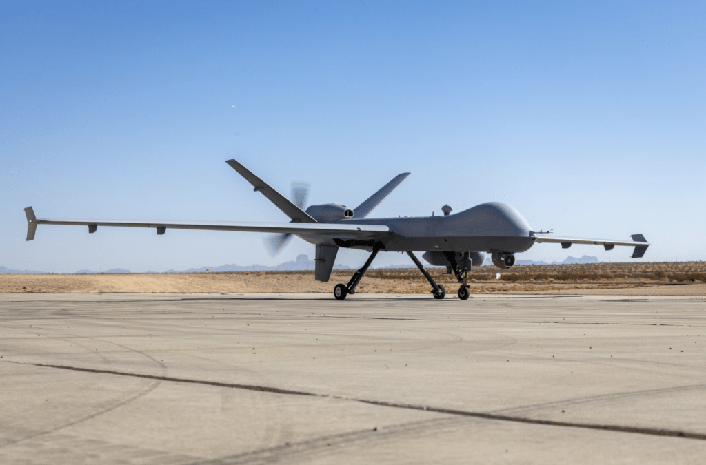 美國海軍陸戰隊MQ-9「死神」戰機。美國海軍陸戰隊圖片 美國海軍陸戰隊MQ-9「死神」戰機。美國海軍陸戰隊圖片