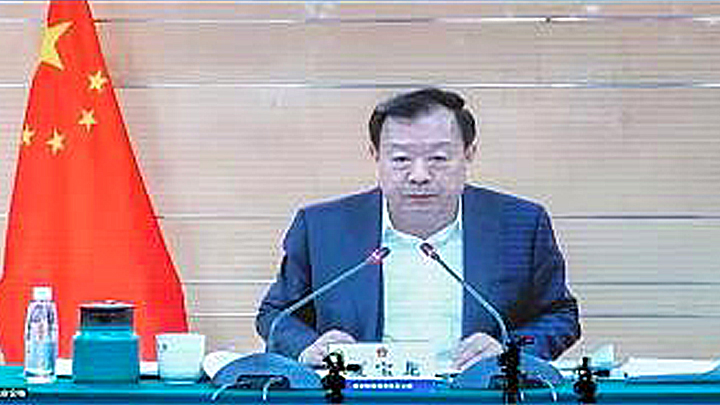 全國政協副主席、國務院港澳辦主任夏寶龍。中通社圖片