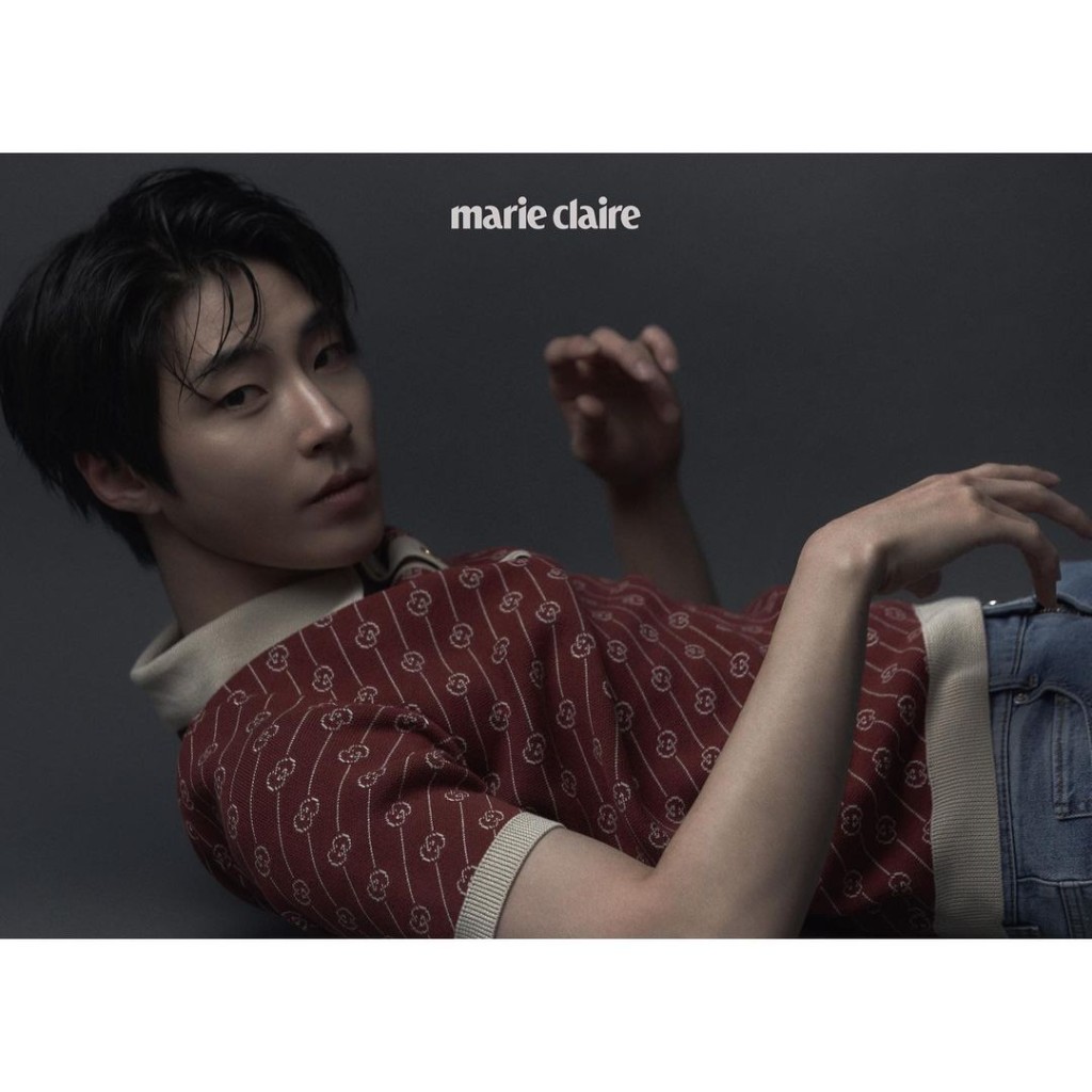 難得有張相唔係黑白(Marie Claire圖片)。