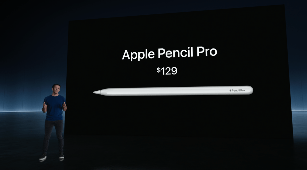 Apple Pencil Pro售价为999港元。