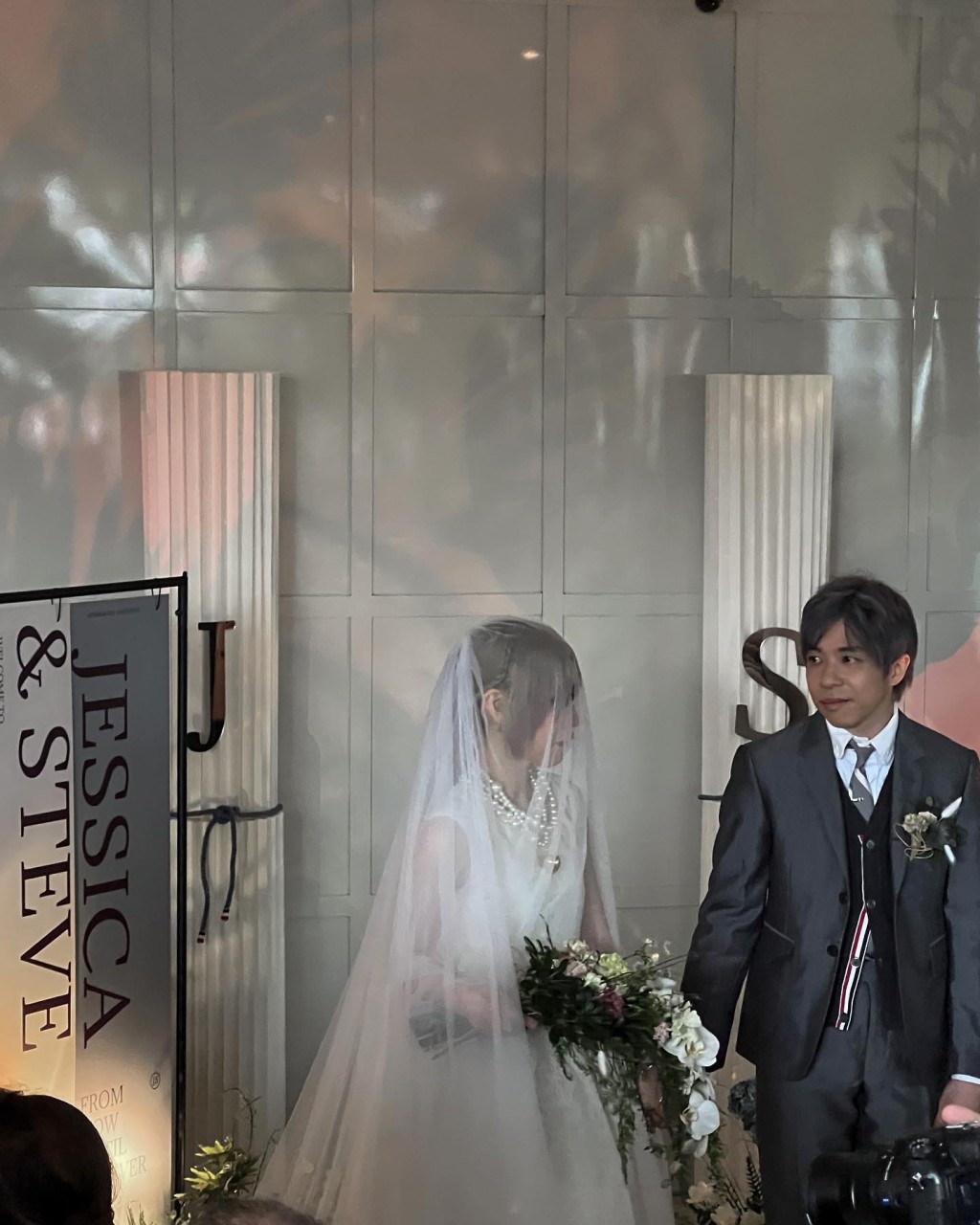 楊盼盼女兒Jessica去年1月11日舉行婚禮。