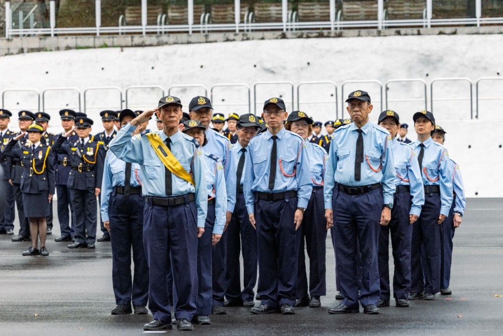 香港交通安全隊60周年大會操今日（26日）在警察學院舉行。
