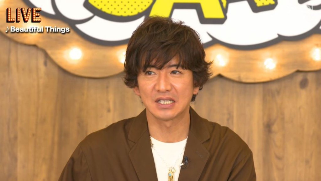 木村拓哉昨日進行網上直播，宣傳其新專輯。