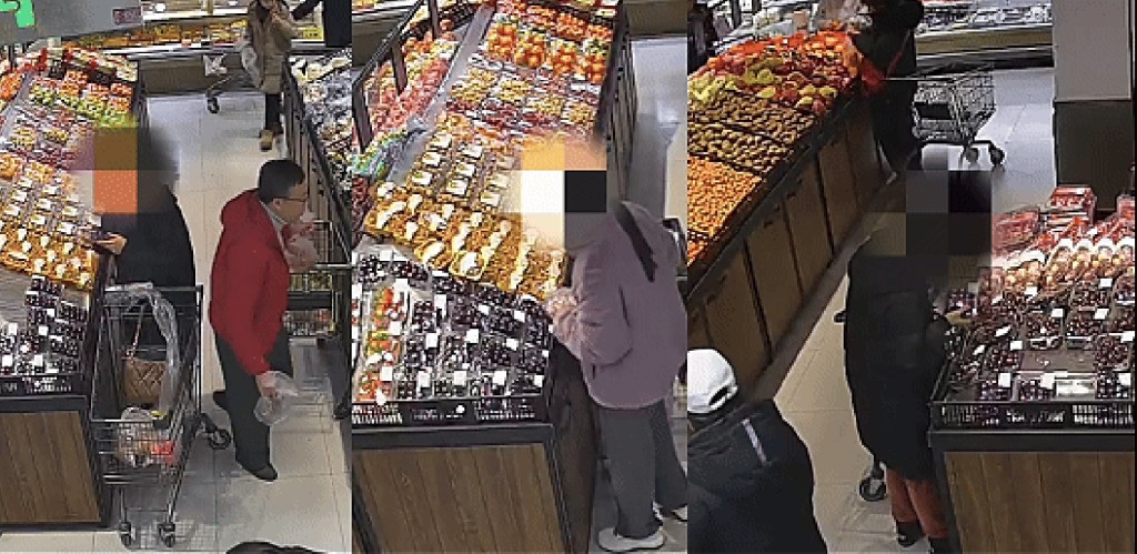 超市CCTV揭發一名女子經常盜竊，警方指該女子在公司擔任法務職務。