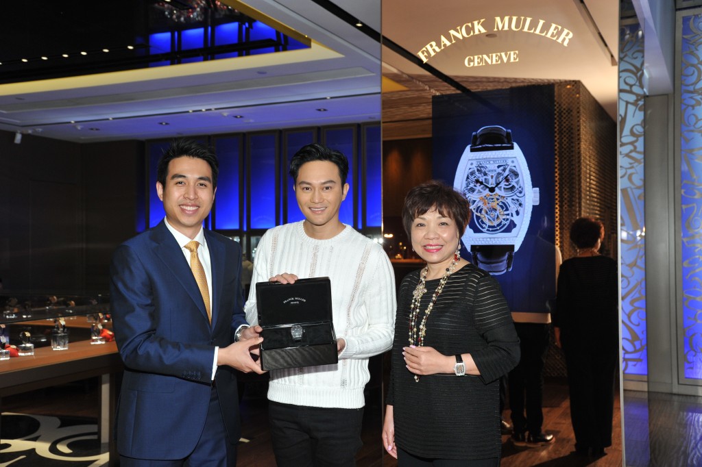 朱太是手表品牌Franck Muller亚洲区主席，曾将专用版Vanguard送给张智霖。