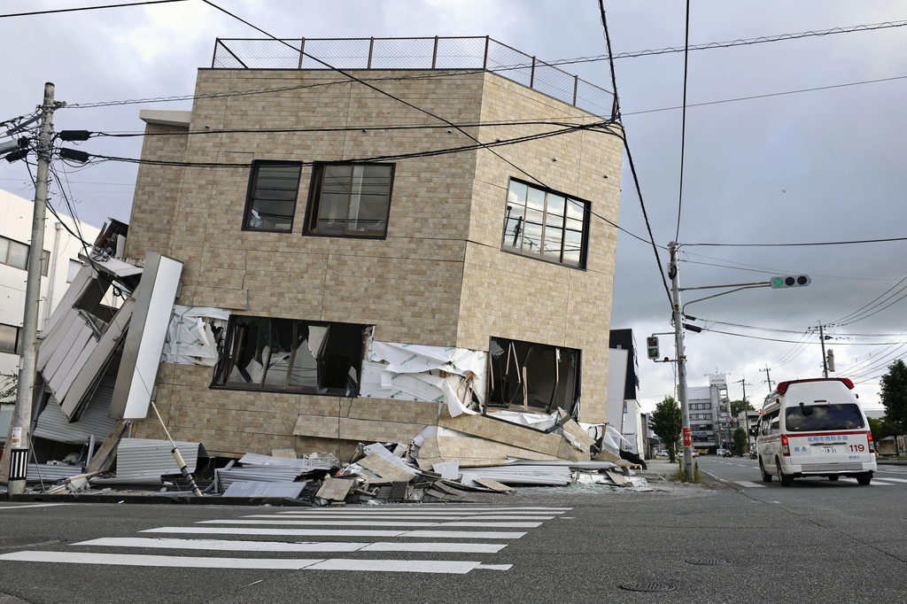 熊本地震灾情。 美联社
