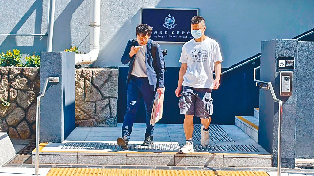 被警方國安處拘捕的前本土組織「北區動源」成員黃嘉浩，昨午獲准保釋候查。