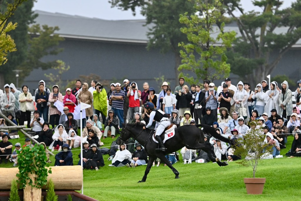 馬術越野障礙賽: 蘇昱軒 - 2026名古屋亞運。劉駿軒攝 馬術越野障礙賽: 蘇昱軒 - 2026名古屋亞運。劉駿軒攝