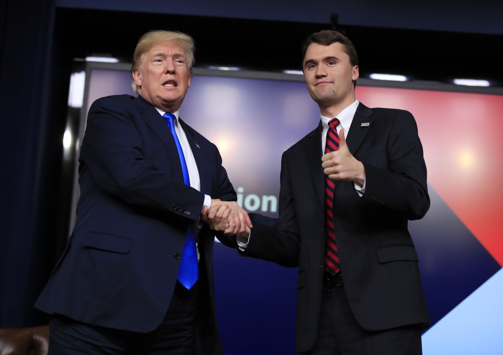 查理·柯克（Charlie Kirk）是特朗普的支持者。美聯社
