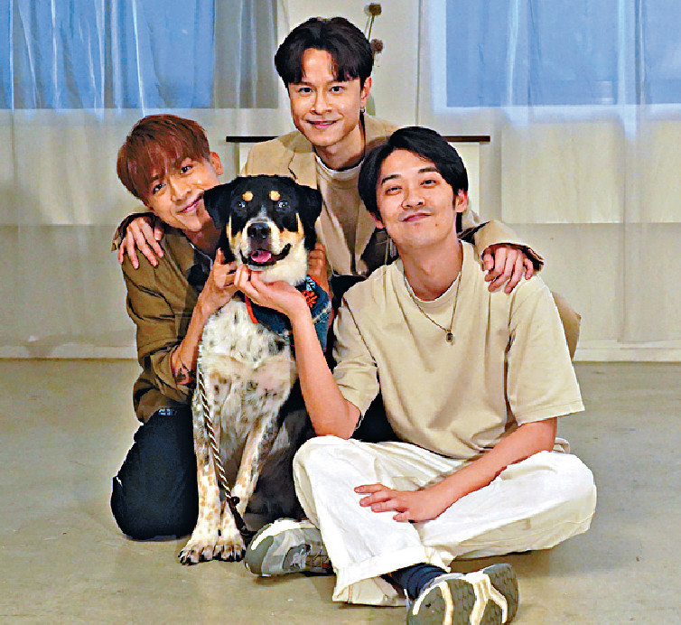 ■AK帶同愛犬猜柴出鏡，好得安仔與Oscar歡心。